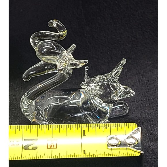 Small Cat mouse hand blown glass figurine - Picture 5 of 6